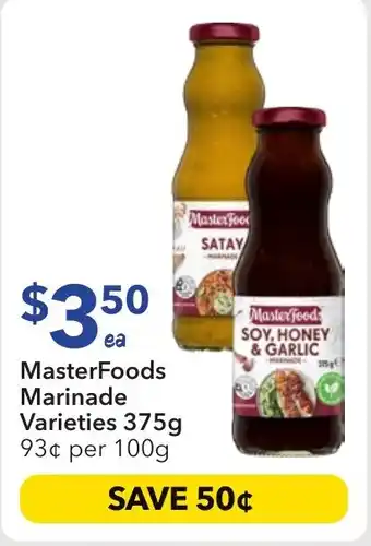 Ritchies MasterFoods Marinade Varieties offer