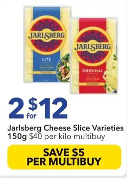 Ritchies Jarlsberg cheese slice varieties offer