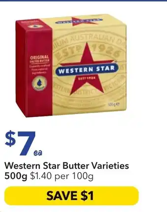 Ritchies Western Star Butter Varieties offer