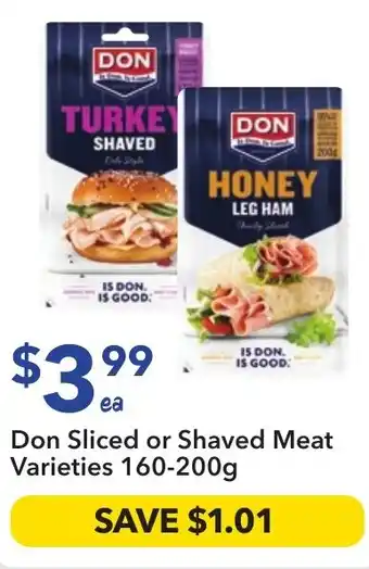 Ritchies Don sliced or shaved meat varieties offer