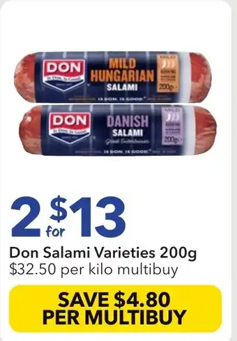 Ritchies Don salami varieties offer