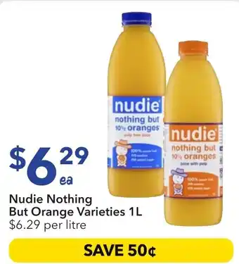 Ritchies Nudie nothing but orange varieties offer