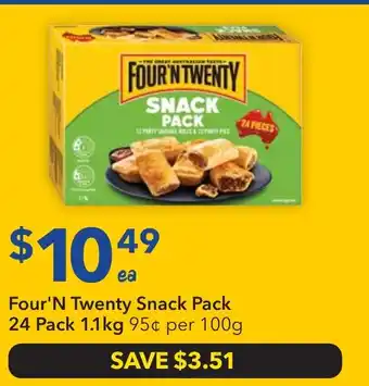 Ritchies Four'N Twenty Snack Pack offer