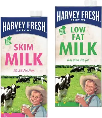 IGA Harvey Fresh UHT Milk 1 Litre Selected Varieties offer