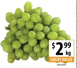 Supabarn White grapes offer