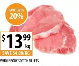 Supabarn Whole pork scotch fillets offer