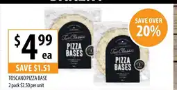 Supabarn Toscano pizza base offer