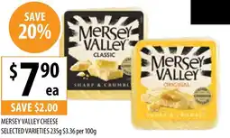 Supabarn Mersey valley cheese selected varieties offer