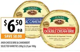 Supabarn Jindi cheese brie & camembert offer