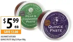 Supabarn Julianne's kitchen quince paste offer