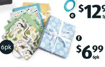ALDI Fabric Fat Quarters 6PK offer