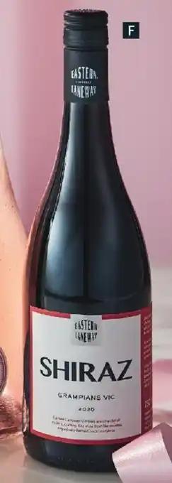 ALDI Eastern Laneway Vintners Grampians Shiraz 2020 750ml offer