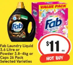 IGA Fab laundry liquid offer