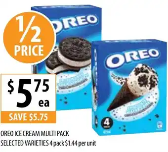 Supabarn Oreo ice cream multi pack offer