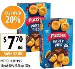 Supabarn Party pies offer