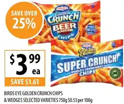 Supabarn Birds eye golden crunch chips offer