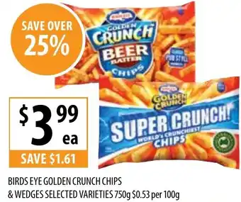 Supabarn Birds eye golden crunch chips offer