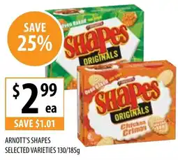 Supabarn Arnott's shapes offer