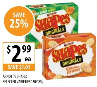 Supabarn Arnott's shapes offer