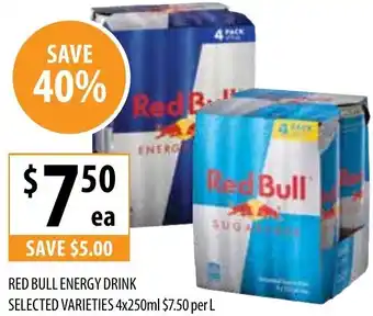 Supabarn Red bull energy drink offer