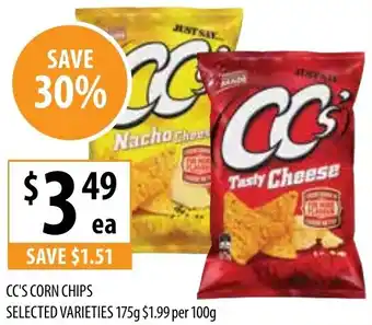 Supabarn Cc's corn chips offer