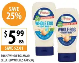 Supabarn Praise whole egg mayo offer