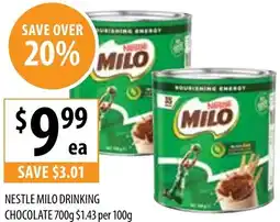 Supabarn Nestle milo drinking chocolate offer