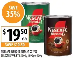 Supabarn Blend 43 instant coffee offer