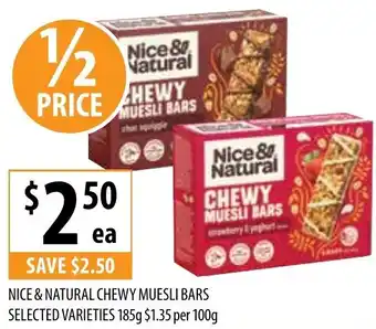 Supabarn Chewy muesli bars offer