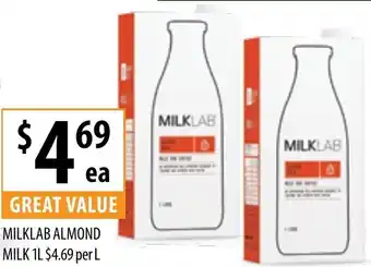 Supabarn Almond milk offer