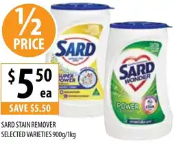 Supabarn Sard stain remover offer