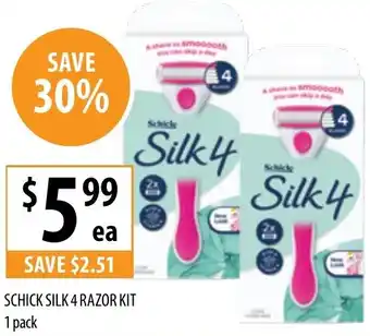 Supabarn Silk 4 razor kit offer