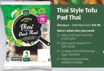 ALDI Thai Style Tofu Pad Thai offer