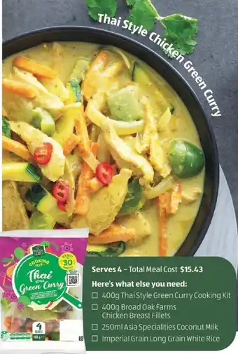 ALDI Thai Style Chicken Green Curry offer