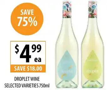 Supabarn Droplet wine offer