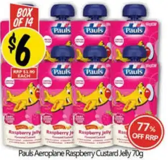 NQR Aeroplane raspberry custard jelly offer