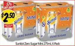 NQR Sunkist zero sugar mini offer