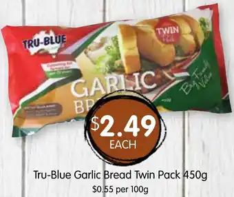 Spudshed Tru-blue garlic bread twin pack offer