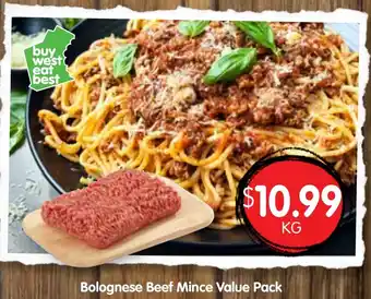 Spudshed Bolognese beef mince offer