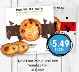 Spudshed Nata pura portuguese tarts offer