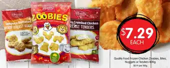 Spudshed Frozen chicken zoobies, bites, nuggets or tenders offer