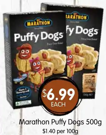 Spudshed Puffy dogs offer