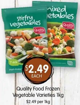 Spudshed Frozen vegetable varieties offer