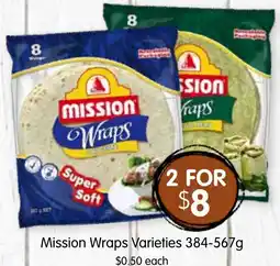 Spudshed Wraps varieties offer