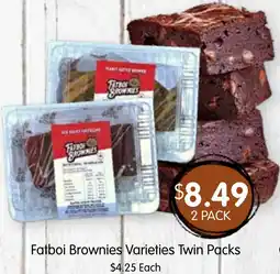 Spudshed Brownies varieties twin packs offer