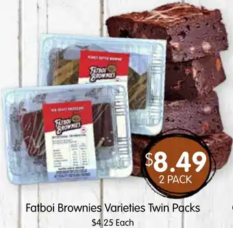 Spudshed Brownies varieties twin packs offer