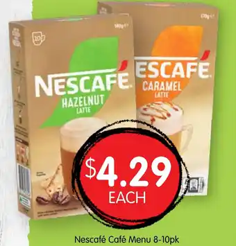 Spudshed Nescafé café menu offer