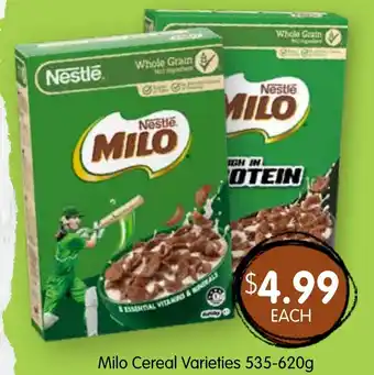 Spudshed Milo cereal varieties offer