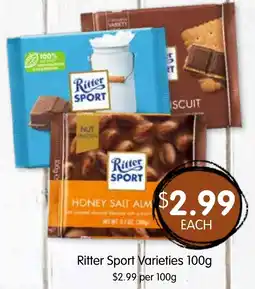 Spudshed Ritter sport varieties offer