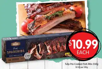 Spudshed Pre-cooked pork ribs offer